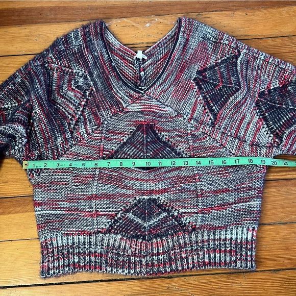 En Creme Chunky Multicolored Fuzzy Knit Sweater - Picture 6 of 7